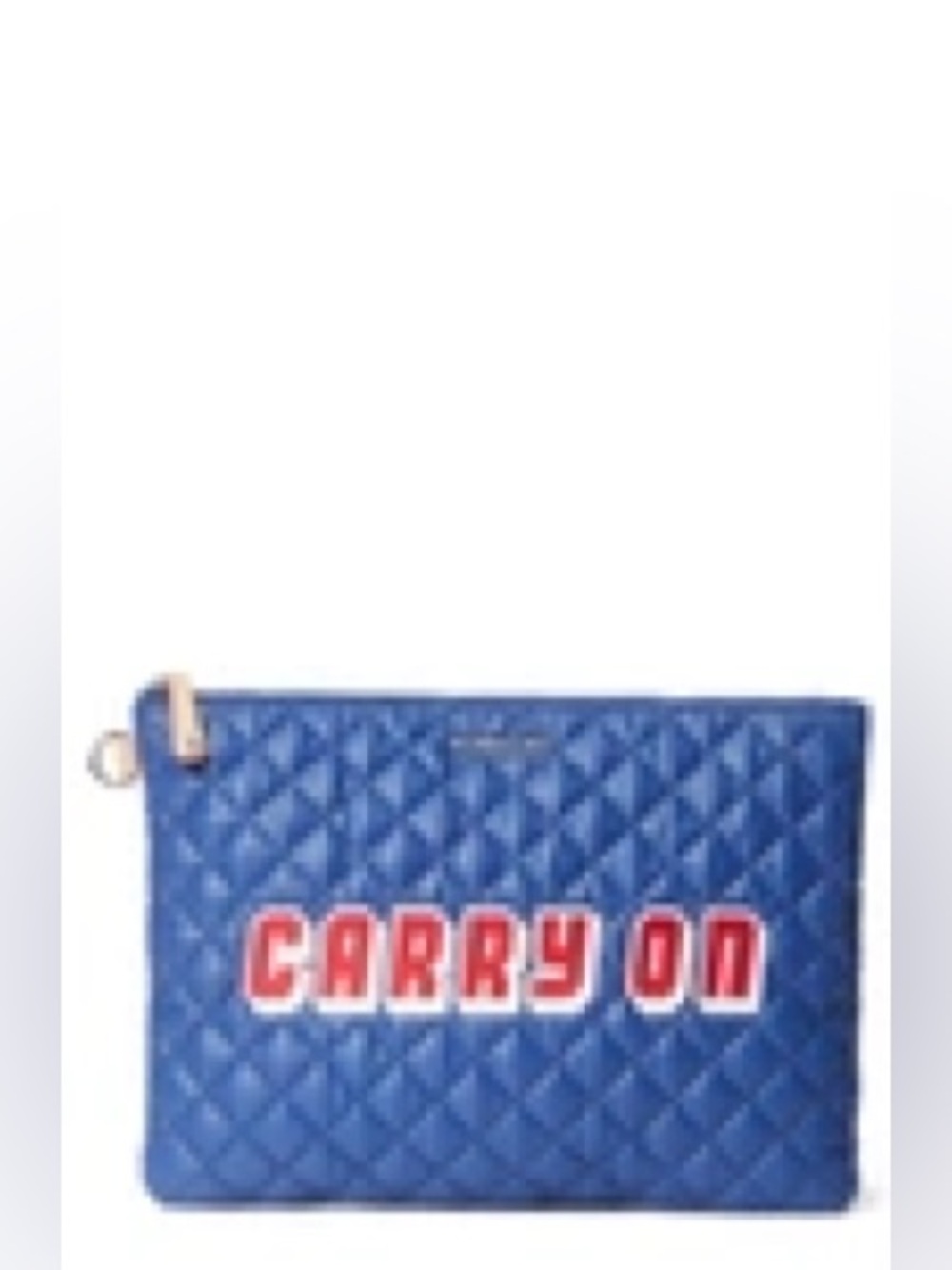 MZ Wallace Quilted Blue 'Carry On' Travel Pouch